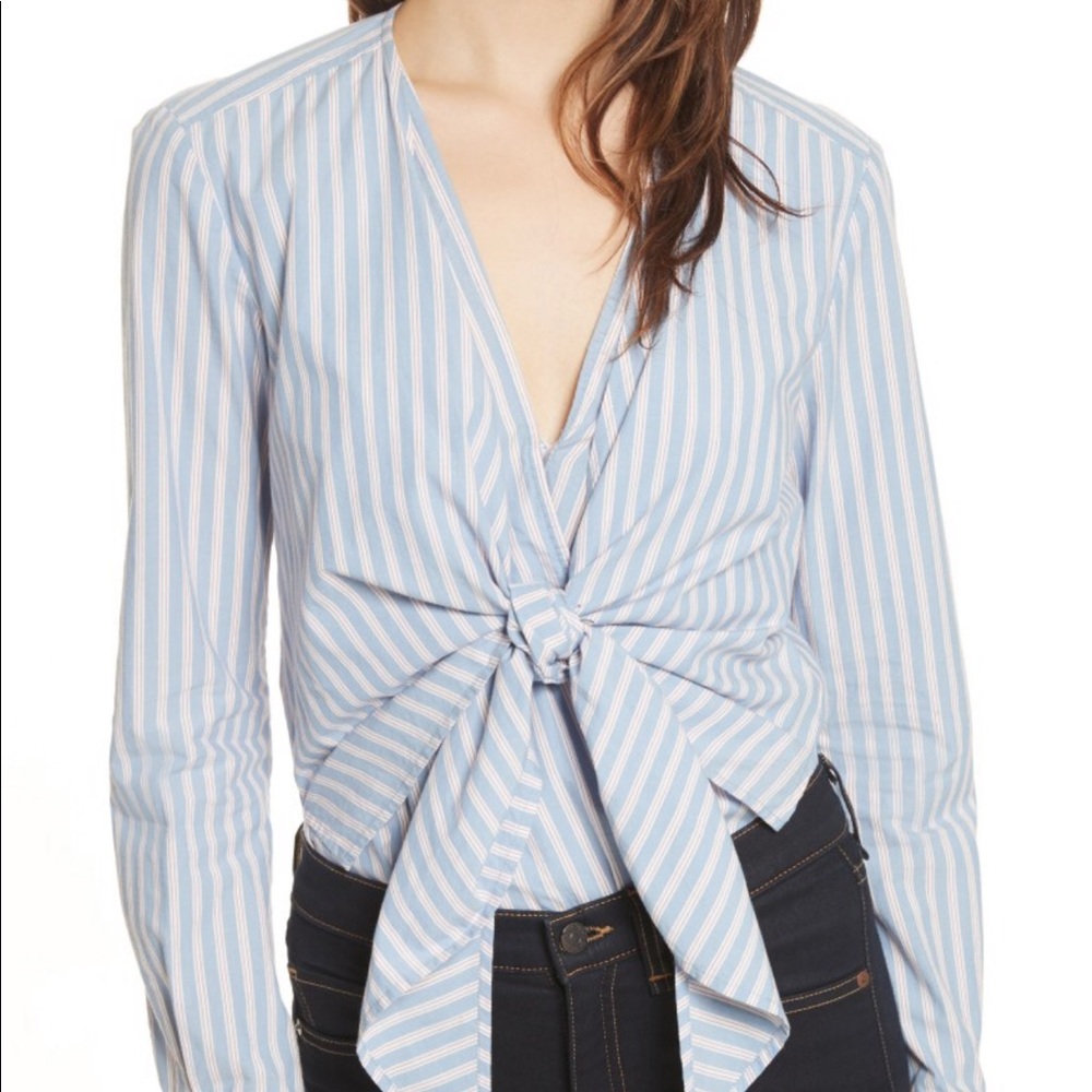 Veronica beard Diana oxford bodysuit size m $225
